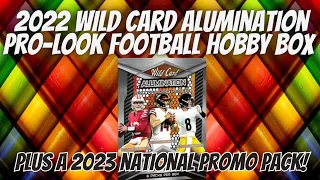 2022 Wild Card Alumination Pro-Look Football Hobby Box PLUS 2023 National Promo Pack | Coop's Cards