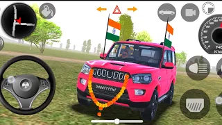 🥸Dollar song sidhu🇮🇳musewala real Indian new model Blue🚩Thar offroad village driving gameplay video