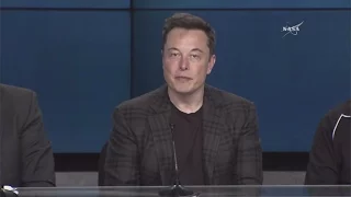Совместная пресс-конференция NASA и SpaceX по поводу первой успешной посадки Falcon 9 на баржу