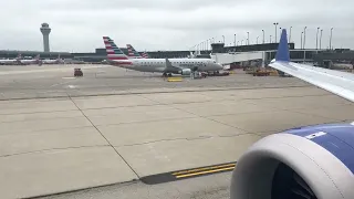 Powerful United 737 MAX 9 Engine Start, Taxi, and Takeoff from Chicago O'Hare