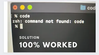 2023 -  zsh: command not found: code . || How to fix code command not found in mac | code . no found