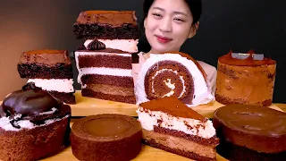 🍫Chocolate Cake😍 [Chocolate Cake,Brownie,Tiramisu,Roll Cake] Mukbang