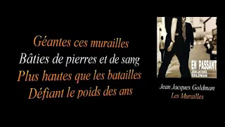 Jean-Jacques Goldman    Les murailles