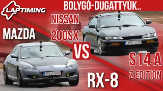 LAPTIMING: Bolygó-dugattyúk.. Mazda RX-8 vs. Nissan 200SX S14A Z Edition (ep.125)