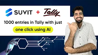 1000 entries  in tally with just one click using AI | Automate your Accounting entry with suvit