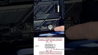 Take Care When Plugging in Front Panel Connectors - PC Building Tips for Beginners #Shorts