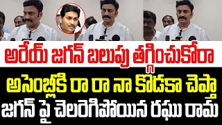 అరేయ్ నా కొ*కా బలుపు తగ్గించుకోరా..అసెంబ్లీకి రా చెప్తా..జగన్ పై చెలరేగిపోయిన రఘురామ రాజు I YS Jagan