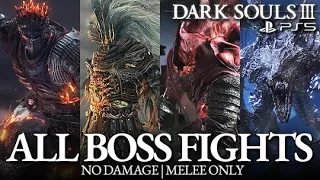 Dark Souls 3 - All Boss Fights & All Endings (No Damage)