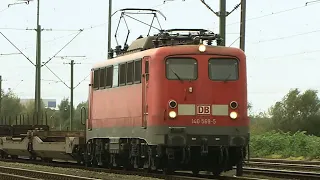 Eisenbahn Alltag mit der E40. E-Lok Oldtimer im schweren Betrieb