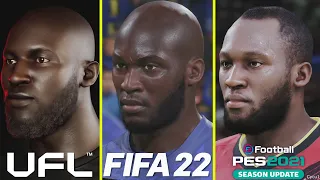 UFL vs FIFA 22 vs PES 2021 Early Graphics Comparison