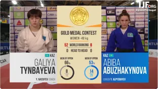 Galiya Tynbayeva vs Abiba Abuzhakynova | Final -48 Grand Prix Portugal 2023