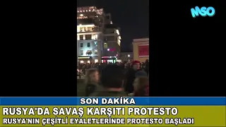 RUSYA'DA PROTESTO BAŞLADI