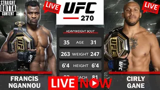 FRANCIS NGANNOU VS CIRYL GANE FIGHT LIVE | UFC 270 FRANCIS NGANNOU VS CIRYL GANE PPV | #ufc270 #mma