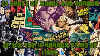 Podcast: 22 Shots of Moodz and Horror | Ep. 262 | Top Ten of 1936 Feat Tony