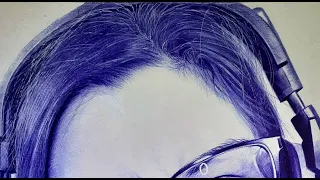 How to draw Realistic Hair with Ball Point Pen| Part 2