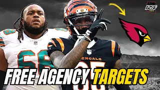 Top Free Agency TARGETS For The Arizona Cardinals That Make This Team Competitive AGAIN