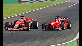 Ferrari F1 2018 vs Ferrari F1 1998 - Monza