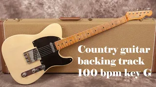 Country guitar backing track 100 bpm G