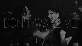 johnny depp + marilyn manson | don't wake me