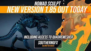 Nomad Sculpt new update – 1.85 released today with Quadremesher and Facegroups