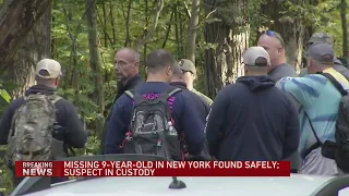 Missing 9-year-old girl in New York found safe, suspect in custody