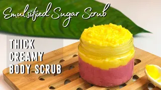 How to Make EMULSIFIED Sugar Scrub | Easy DIY Body Scrub Recipe