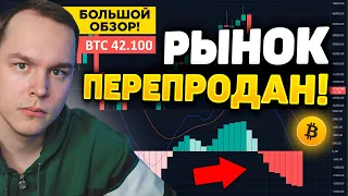 ПРОРЫВ БЛИЗКО! ИНДИКАТОРЫ КРИЧАТ О РАЗВОРОТЕ! БИТКОИН ПЕРЕПРОДАН! АНАЛИЗ РЫНКА | Криптовалюта