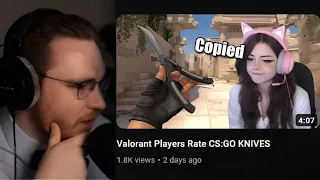 ohnePixel reacts to VALORANT Players Rate CS:GO KNIVES