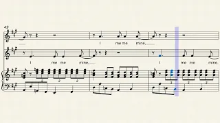 I me mine – The Beatles (George Harrison) - an easy arrangement for SA choir and piano