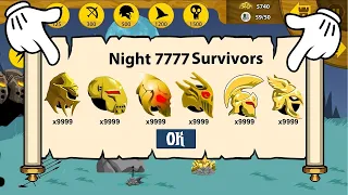 NIGHT 77777 SURVIVORS ALL GOLDEN BOSSES x9999 - HACK STICK WAR LEGACY