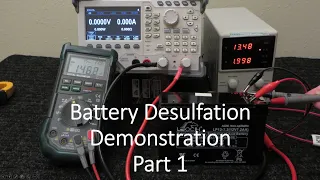 Battery Desulfation Demonstration Start to Finish - Part 1/2
