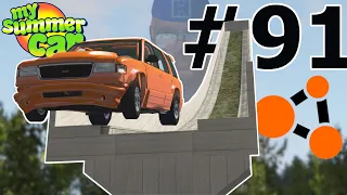 BeamNG.drive (#91) - Jumping from the Ski Jump hill at Peräjärvi and car bowling 🚗🎳