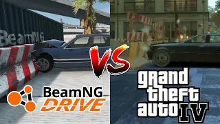 CAR CRASH COMPARISON | BEAMNG vs GTA IV