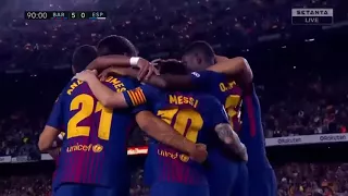 Ousmane Dembele Debut vs Espanyol 2017| Barcelona vs Espanyol 5-0 | 09 september 2017
