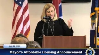 Mayor's Affordable Housing Announcement