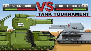 "Tank Tournament  - Ratte vs KV66" Cartoons about tanks