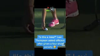 Lexi Thompson gets 4-shot penalty #golf #shorts #shortsvideo  #controversy