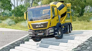 Mobil vs Stairs #6 - BeamNG Drive