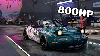 NFS HEAT - 800HP Mazda Miata / FULL DRIFT TUNING