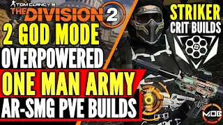 The Division 2 | 2 BEST *SOLO PVE BUILD* GOD MODE, STRIKER | HIGH DMG, DPS TANK AR, SMG BUILD | TU15