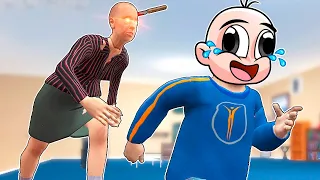 TROLLEE Y ME ESCAPE DE LA ABUELA MALVADA 😡🔪 BEBE NOOB Granny Simulator MOMENTOS DIVERTIDOS