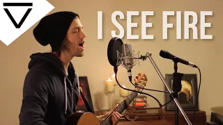 "I See Fire" Ed Sheeran (Acoustic Loop Pedal Cover) with Tabs and Lyrics!!!!!!