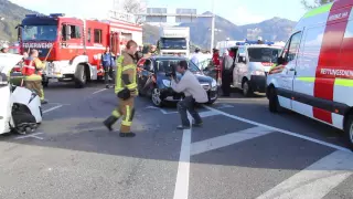 Unfall beim Kreisverkehr Dornbirn Nord