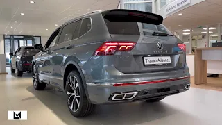 Volkswagen NEW Tiguan Allspace R-line 2024 in 4K Platinum Grey 20 inch Misano Walk around & detail