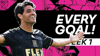 Every Goal from Week 1 of the 2022 Season!! | Carlos Vela Hat trick, Chicharito Late Goal & More