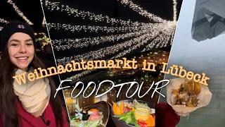 Wir essen ALLES was wir wollen auf dem Weihnachtsmarkt! - Lübeck Vlog