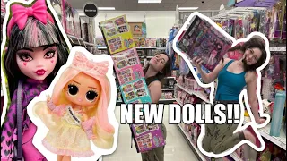 I FOUND NEW DOLLS!! Target Doll Hunt & Haul! - Monster High, Lol Surprise Tweens and Rainbow High!