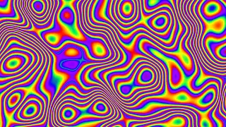 Neon Rainbow Patterns | Psychedelic Background Video Loop [1 Hour, 4K]
