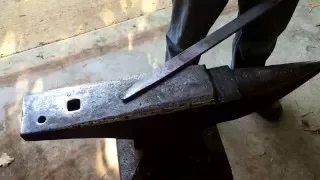 How to Forge a Knife with a Power Hammer and Hay-Budden Anvil (Fighter Blade)