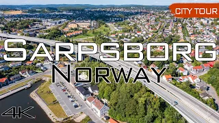 Sarpsborg, Norway - City Tour & Drone, 4k